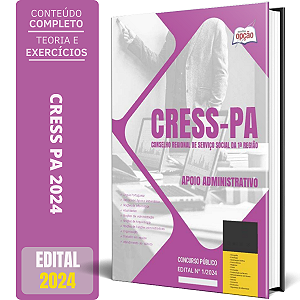 Apostila CRESS PA 2024 - Apoio Administrativo