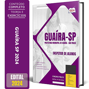Apostila Prefeitura de Guaíra SP 2024 - Inspetor de Alunos