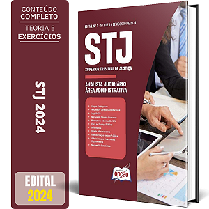 Apostila STJ 2024 - Analista Judiciário - Área: Administrativa (Cargo 1)