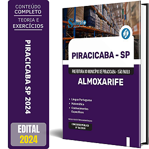 Apostila Prefeitura de Piracicaba SP 2024 - Almoxarife