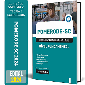 Apostila Prefeitura de Pomerode SC 2024 - Auxiliar de Serviços Gerais Escola e Zelador de Escola