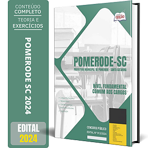 Apostila Prefeitura de Pomerode SC 2024 - Nível Fundamental