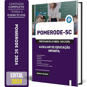Apostila Prefeitura de Pomerode SC 2024 - Auxiliar de Educação Infantil