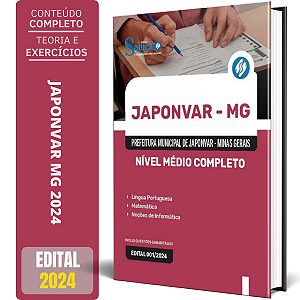 Apostila Prefeitura de Japonvar MG 2024 - Nível Médio Completo