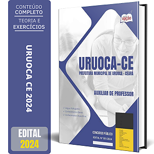 Apostila Prefeitura de Uruoca CE 2024 - Auxiliar de Professor