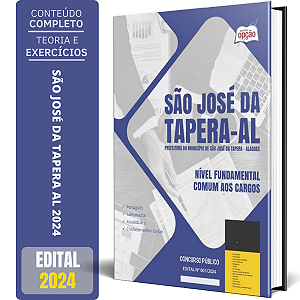 Apostila Prefeitura de São José da Tapera AL 2024 - Nível Fundamental - Comum