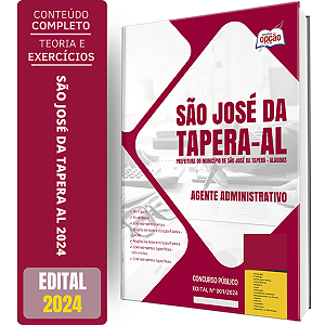 Apostila Prefeitura de São José da Tapera AL 2024 - Agente Administrativo