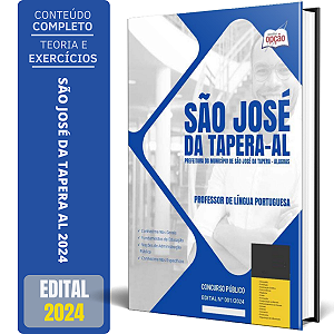 Apostila Prefeitura de São José da Tapera AL 2024 - Professor de Língua Portuguesa