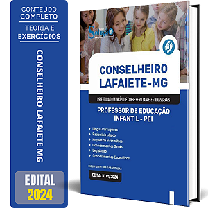 Apostila Prefeitura de Conselheiro Lafaiete MG 2024 - Professor de Educação Infantil - PEI
