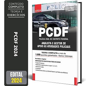 Apostila PCDF 2024 - APOIO AS ATIVIDADES POLICIAIS