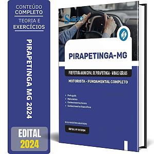 Apostila Prefeitura de Pirapetinga MG 2024 - Motorista - Fundamental Completo