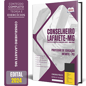 Apostila Prefeitura de Conselheiro Lafaiete MG 2024 - Professor de Educação Infantil - PEI