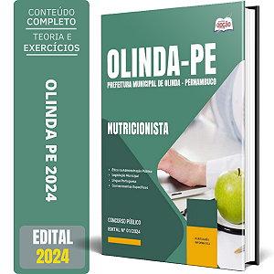 Apostila Prefeitura de Olinda PE 2024 - Nutricionista