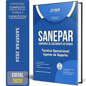 Apostila SANEPAR 2024 - Técnico Operacional - Agente de Suporte