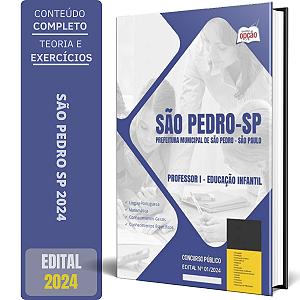Apostila Prefeitura de São Pedro SP 2024 - Professor I - Educação Infantil
