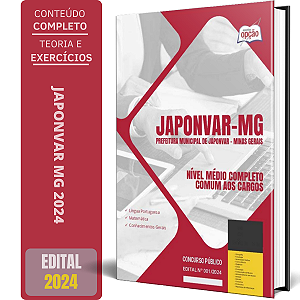 Apostila Prefeitura de Japonvar MG 2024 - Nível Médio Completo