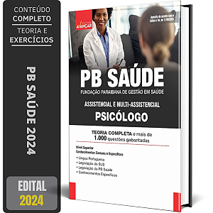 Apostila PB SAÚDE 2024 - PSICÓLOGO