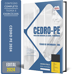 Apostila Prefeitura de Cedro PE 2024 - Técnico de Enfermagem - UMS