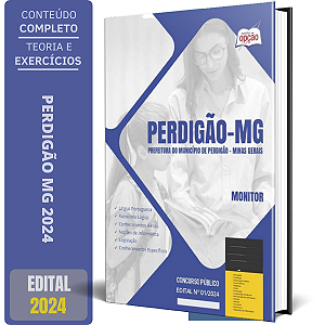 Apostila Prefeitura de Perdigão MG 2024 - Monitor