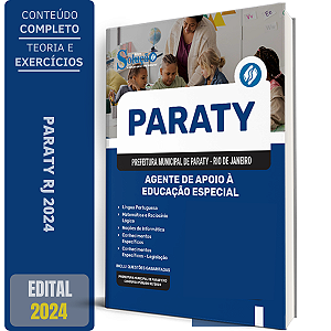 Apostila Prefeitura de Paraty RJ 2024 - Agente de Apoio à Educação Especial