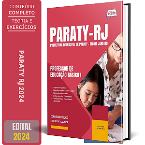 Apostila Prefeitura de Paraty RJ 2024 - Professor de Educação Básica I