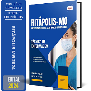 Apostila Prefeitura de Ritápolis MG 2024 - Técnico de Enfermagem
