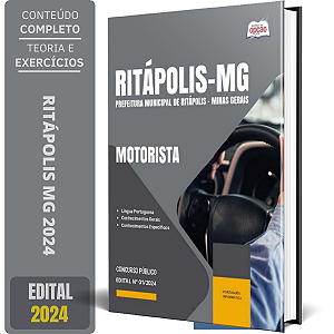 Apostila Prefeitura de Ritápolis MG 2024 - Motorista