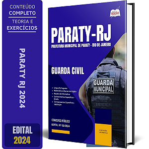 Apostila Prefeitura de Paraty RJ 2024 - Guarda Civil