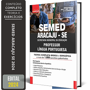 Apostila Semed Aracaju 2024 - Professor Língua Portuguesa