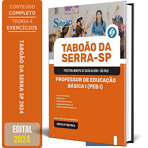 Apostila Prefeitura de Taboão da Serra SP 2024 - Professor de Educação Básica I (PEB I)