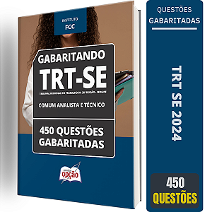 Caderno TRT SE 2024 - Comum Analista e Técnico - Questões Gabaritadas