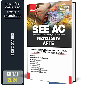 Apsotila Concurso SEE AC 2024 - PROFESSOR P2 - ARTE