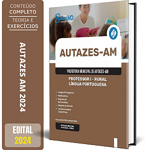 Apostila Prefeitura de Autazes AM 2024 - Professor I - Rural - Língua Portuguesa