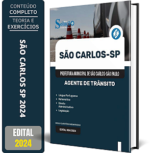 Apostila Prefeitura de São Carlos SP 2024 - Agente de Trânsito
