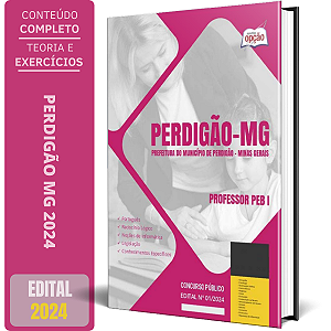 Apostila Prefeitura de Perdigão MG 2024 - Professor PEB I