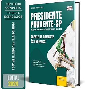 Apostila Prefeitura de Presidente Prudente SP 2024 - Agente de Combate às Endemias
