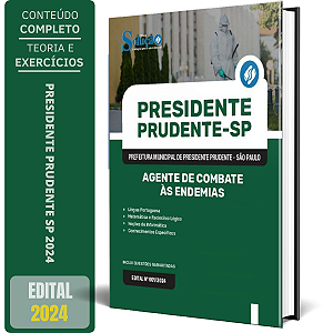 Apostila Prefeitura de Presidente Prudente SP 2024 - Agente de Combate às Endemias