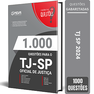 Livro de Questões Gabaritadas TJ SP 2024 - Oficial de Justiça