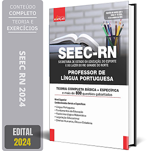 Apostila Concurso SEEC RN 2024 - PROFESSOR DE LÍNGUA PORTUGUESA