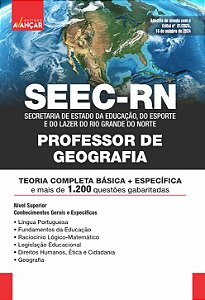 Apostila Concurso SEEC RN 2024 - PROFESSOR DE GEOGRAFIA