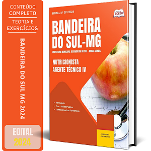 Apostila Prefeitura de Bandeira do Sul MG 2024 - Nutricionista - Agente Técnico IV