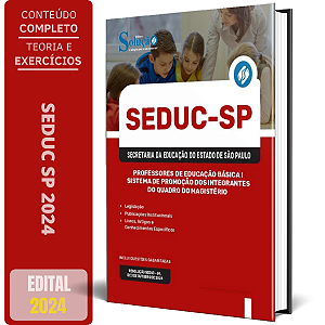 Apostila SEDUC SP 2025 - Prova De Mérito - Professor De Educação Básica - PEB I - Sistema De Promoção Dos Integrantes Do Quadro Do Magistério