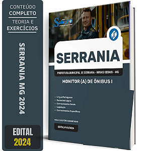 Apostila Prefeitura de Serrania MG 2024 - Monitor(a) de Ônibus I
