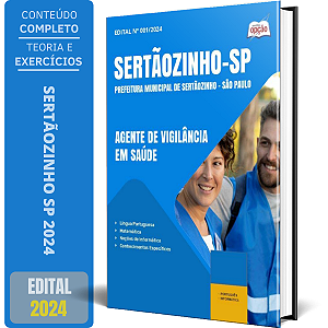 Apostila Prefeitura de Sertãozinho SP (Sertãozinho Saúde) 2024 - Agente de Vigilância em Saúde