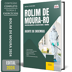 Apostila Prefeitura de Rolim de Moura RO 2024 - Agente de Endemias