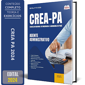 Apostila CREA PA 2024 - Agente Administrativo