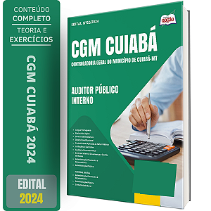 Apostila CGM Cuiabá MT 2024 - Auditor Público Interno
