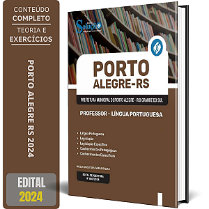 Apostila Prefeitura de Porto Alegre RS 2024 - Professor - Língua Portuguesa
