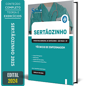 Apostila Prefeitura de Sertãozinho SP (Sertãozinho Saúde) 2025 - Técnico de Enfermagem