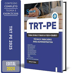 Apostila TRT PE 2024 - Técnico Judiciário - Área Administrativa